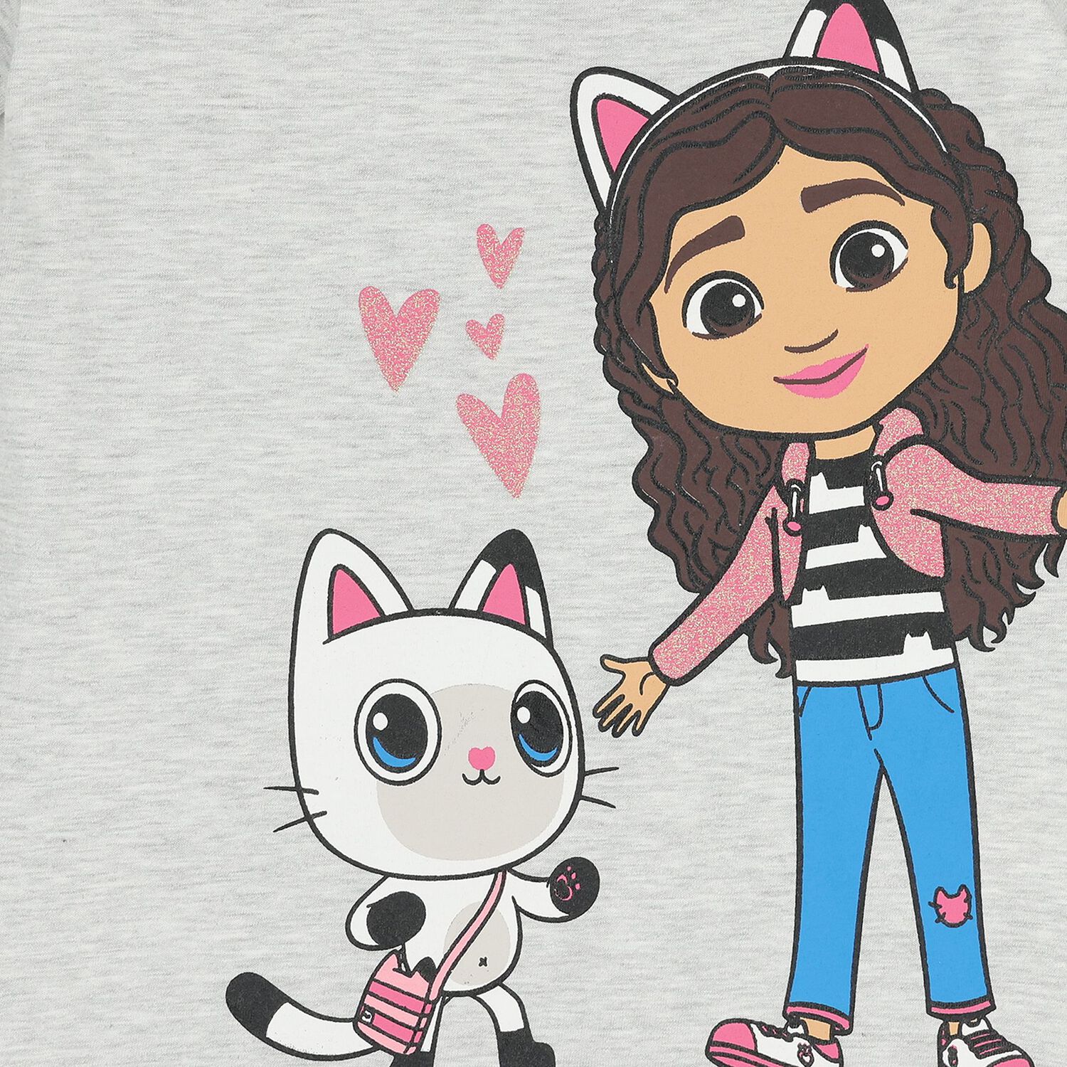 Girls Grey Gabby's Dollhouse Pyjamas, 1, hi-res